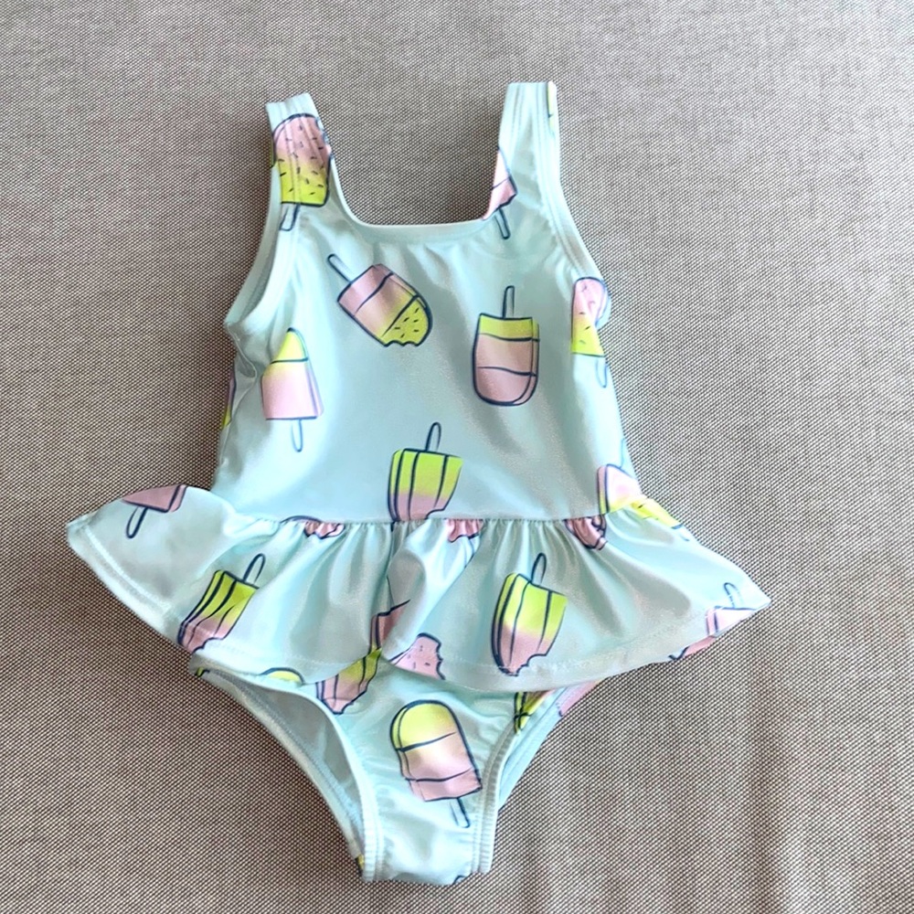 Girls 12-18 Months Summer Popsicle Bathing Suit